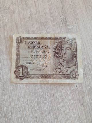 Billete 1 Peseta Banco de España 1948