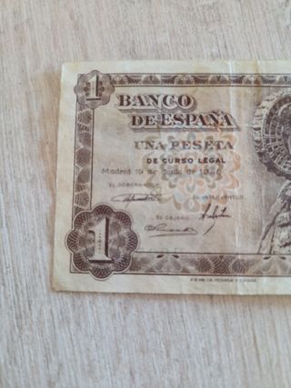 Billete 1 Peseta Banco de España 1948