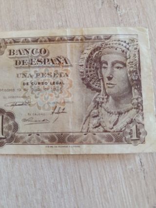 Billete 1 Peseta Banco de España 1948