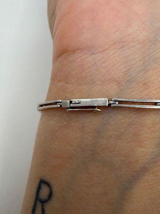 Pulsera Oro 18k Diamantes y Zafiros Art Deco