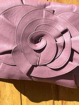 Borsa Camomilla rosa cipria con motivo a fiore