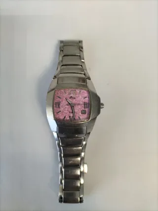 Reloj Lotus Mujer Rosa y Plateado