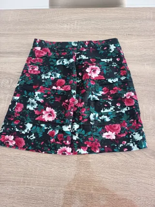 Falda tubo estampada flores