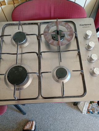 Encimera de gas Corberó 4 fuegos CPG401X