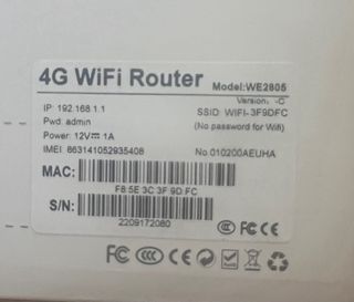 Router 4G WIFI WE2805