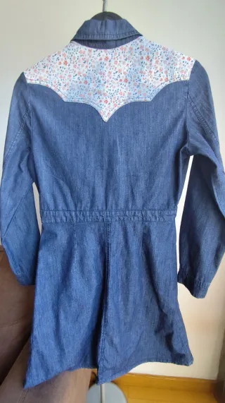 Vestido vaquero vintage floral