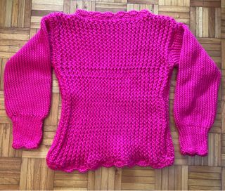 Jersey Kiabi rosa manga larga