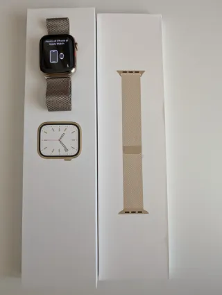 Apple Watch Series 7 45mm Oro GPS + LTE milanese