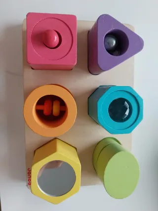 Puzzle sensorial Janod madera colores
