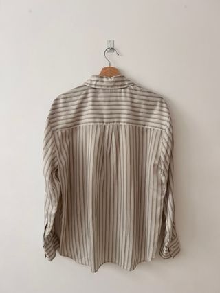 Camisa Zara Rayas Seda Talla M
