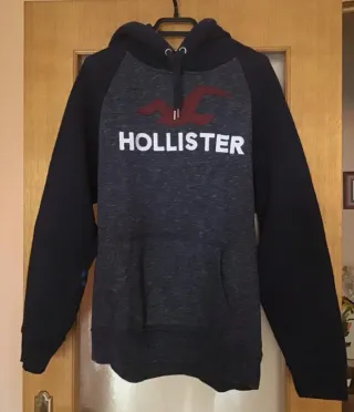 Sudadera Hollister Azul y Gris