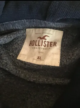 Sudadera Hollister Azul y Gris