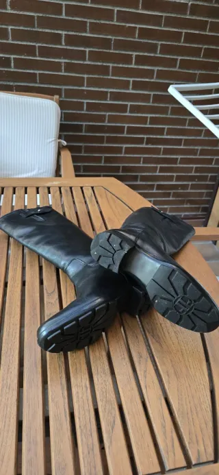 Botas altas Farrutx Talla 37.5 Negras