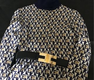 Vestito Elisabetta Franchi fantasia geometrica