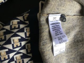 Vestito Elisabetta Franchi fantasia geometrica