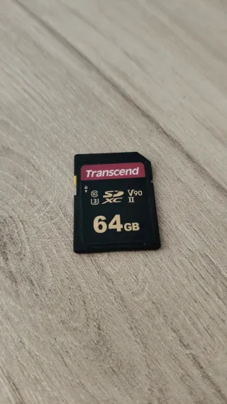 Tarjeta SD Transcend 64GB V90