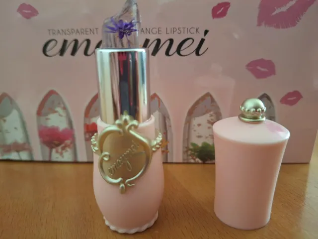 Labial Kailijumei Transparente Flor Dorada Rosa