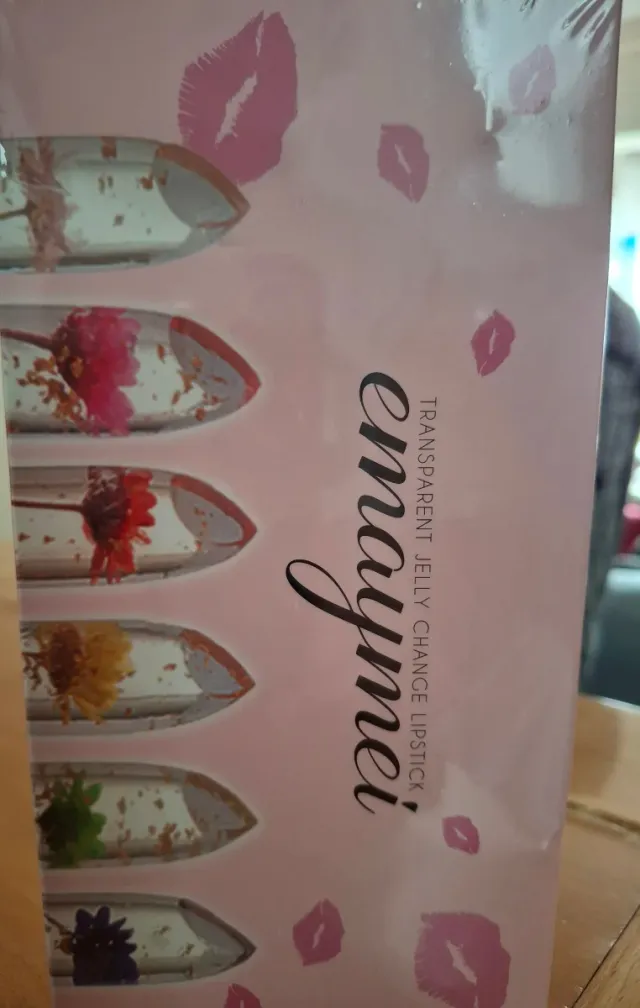 Labial Kailijumei Transparente Flor Dorada Rosa