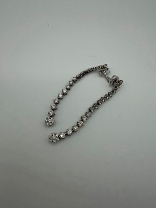 Pendientes oro blanco y diamantes