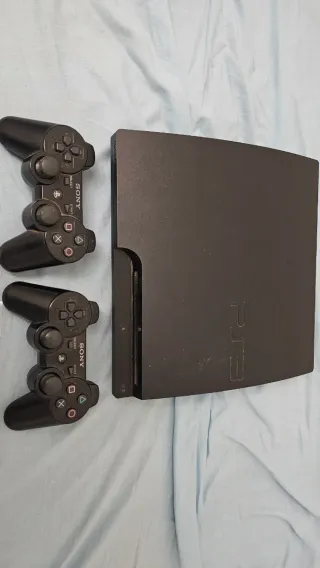 Consola PlayStation 3 Sony Negra+2 Mandos+64 juego