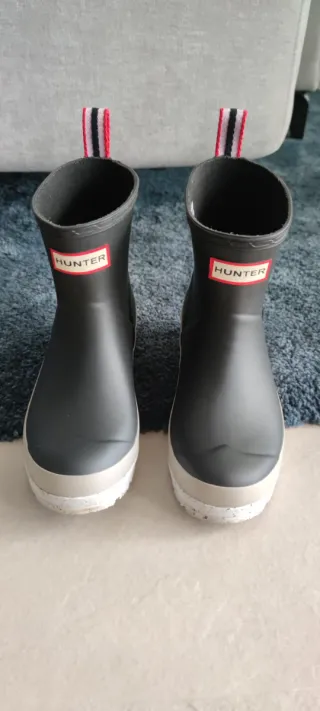 Botas de agua Hunter caqui oscuro