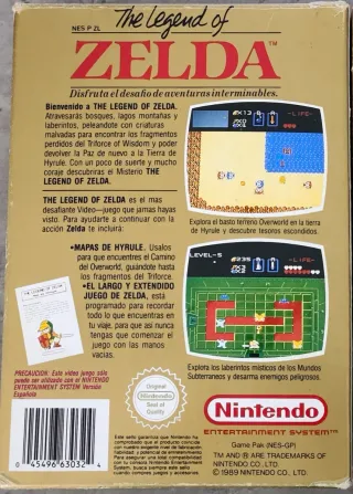 The Legend of Zelda NES Completo PAL B Esp