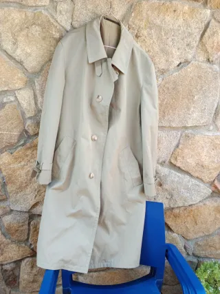 Gabardina hombre beige