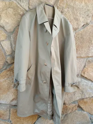 Gabardina hombre beige