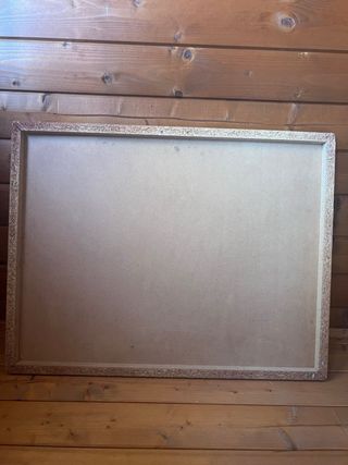 Cuadro pintura en madera antiguo 
