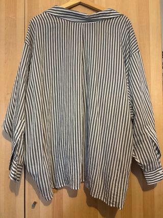 Camisa Rayas gris y blanco