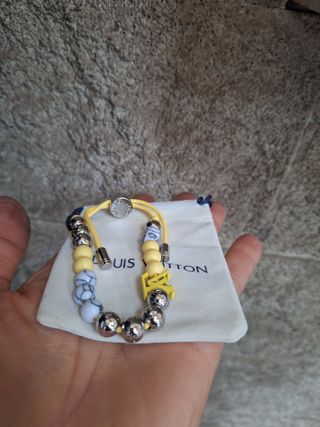 Bracciale Louis Vuitton Uomo Donna Argento Giallo