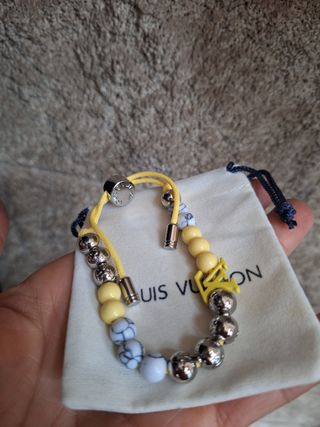 Bracciale Louis Vuitton Uomo Donna Argento Giallo