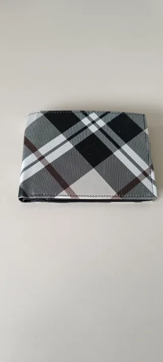 Portafoglio a fantasia tartan
