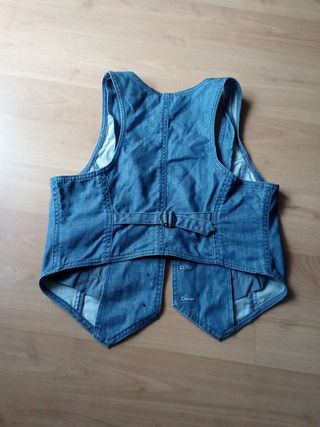 Chaleco vaquero H&M azul.