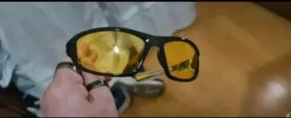 Gafas de Sol de Visión Nocturna Amarillas + Correa