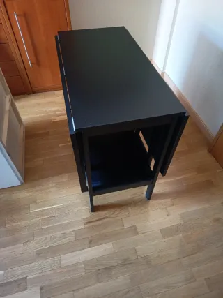 Mesa plegable Ikea negra