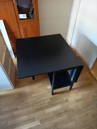 Mesa plegable Ikea negra