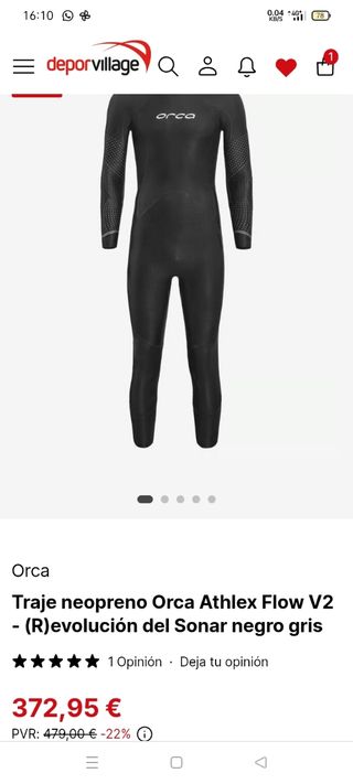 Traje neopreno Orca Athlex Flow V2

