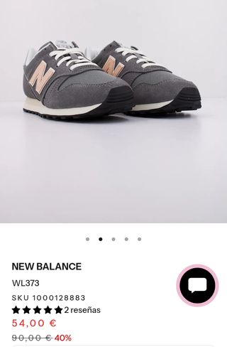 Zapatillas New Balance 373 Mujer Gris Rosa