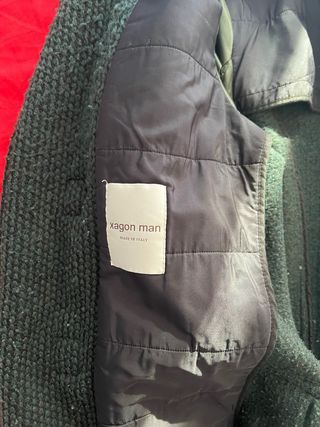 Giacca invernale verde con cappuccio