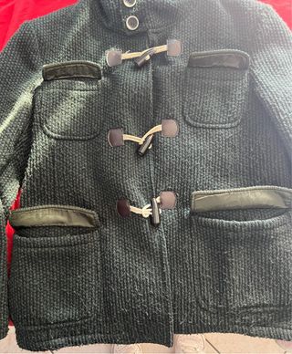 Giacca invernale verde con cappuccio