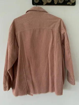 Chaqueta Zara Rosa Pana Oversize