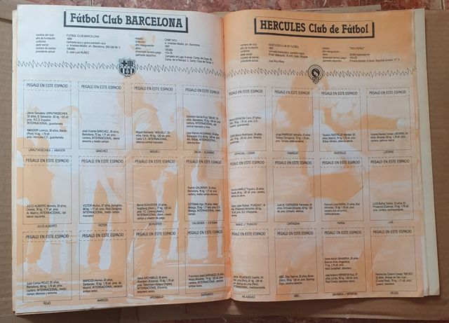 ⚽️ Album Maradona VACIO Liga 84-85 Cromo Esport