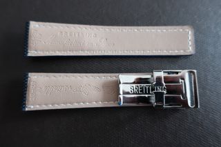 Correa nylon azul 22mm estilo Breitling