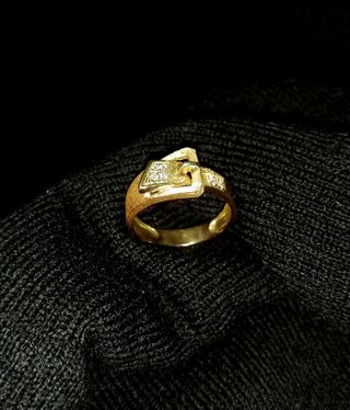 Anillo Hebilla Oro 18k