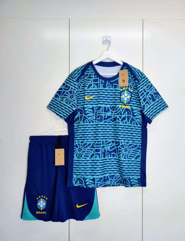 Conjunto de Entrenamiento de Futbol Brasil Azul