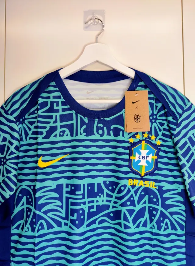 Conjunto de Entrenamiento de Futbol Brasil Azul