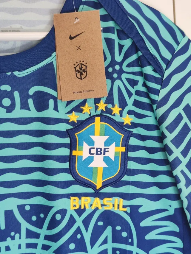 Conjunto de Entrenamiento de Futbol Brasil Azul