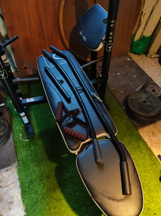 Banco musculación press, polea alta y baja BM490