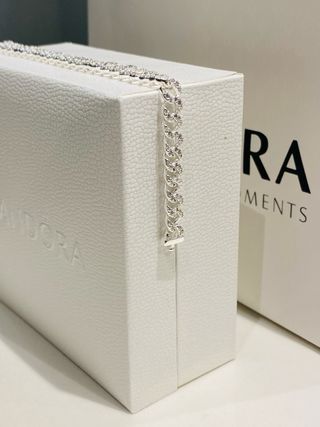 Pandora Bracciale Maglia Cubana Pavè